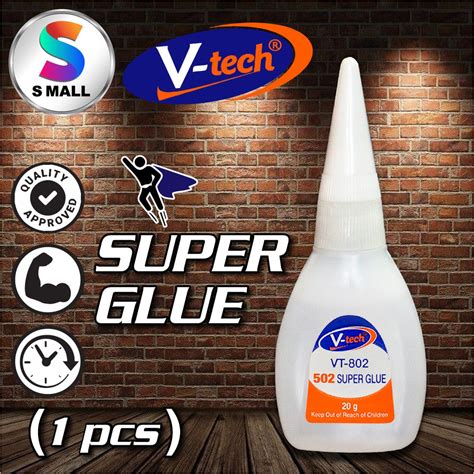 V Tech Super Glue All Purpose Adhesive Strong Quick Drying 502 Vt 802