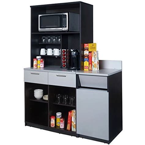 30 w x 21 d x 33 h 1 false drawer: Coffee Kitchen Lunch Break Room Cabinets Model 4249 BREAKTIME 3 Piece Group Color Espresso ...
