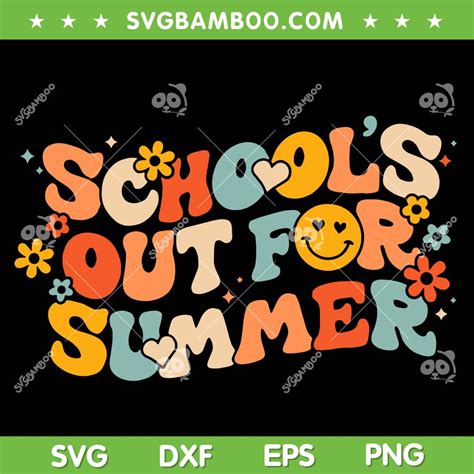 Vintage Schools Out For Summer Svg Png
