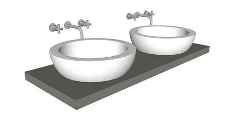 Round Double Sink 3d Warehouse