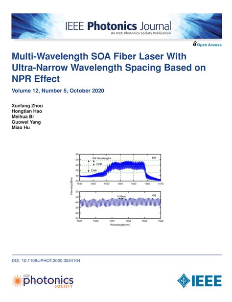 Pdf Multi Wavelength Soa Fiber Laser With Ultra Narrow Wavelength