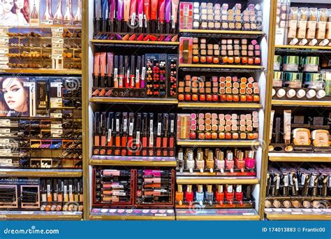 Cosmetic Shop With Makeup Products Editorial Stock Photo Image Of
