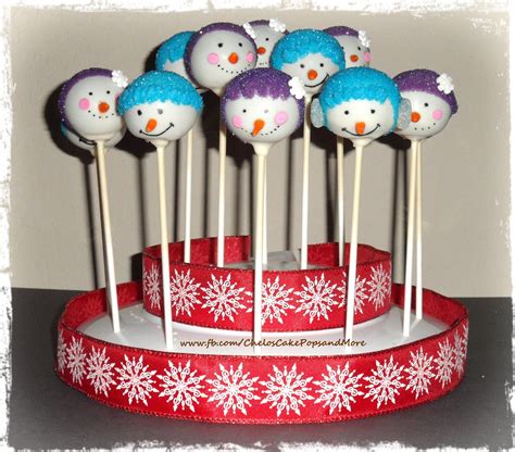 Snowman Face Cake Pops Christmas Sweets Cake Cake Pops