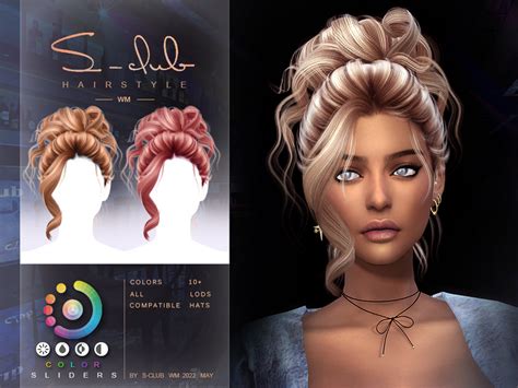 The Sims Resource Lazyrelax Updo Hairstylerina