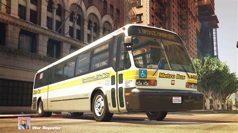 Los Angeles Mta Metro Bus Gmc Rts Skin Gta5