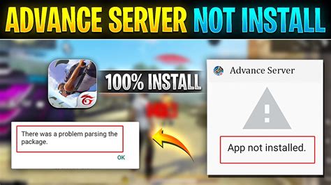 Free Fire Advance Server Installing Problem There Was A Parsing