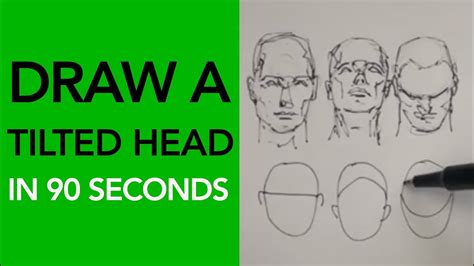 Learn To Draw A Tilted Head 👱🏾‍♂️ Drawing Tutorial Youtube