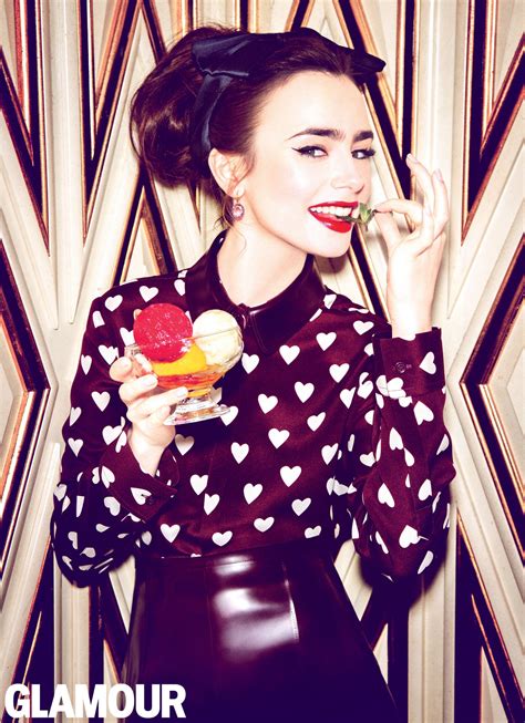 Lily Collins Glamour July Issue Photo Shoot Glamour