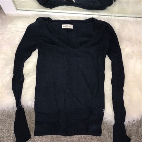 abercrombie and fitch tops abercrombie fitch navy long sleeve poshmark