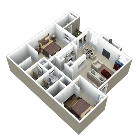 average square footage    bedroom apartment  interiors