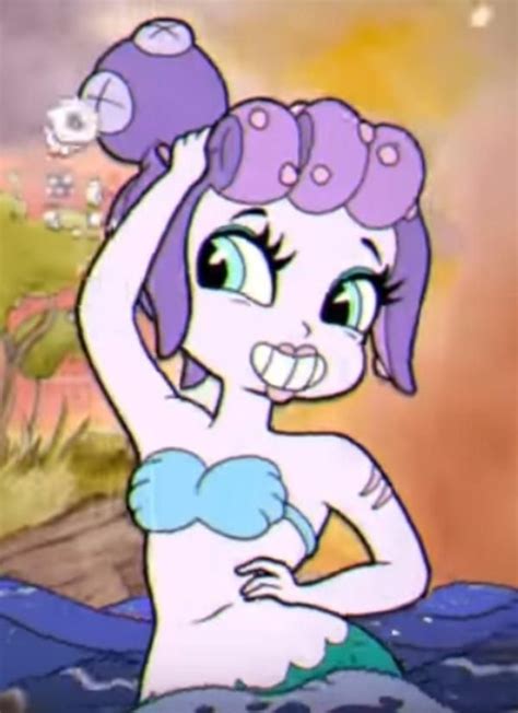 A Pic Of Cala Maria From Cuphead Without Getting Shot Near Her Right