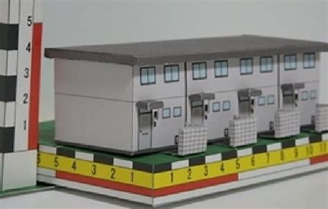 Japanese Terrace House Paper Model By Sakamoto Sanda