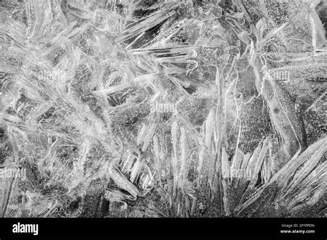 Ice Crystals Ice Crystals In Geometric Patterns Ice Crystal Texture