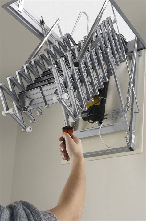 Fantozzi Electric Aluminium Concertina Loft Ladder Loft Ladder Loft
