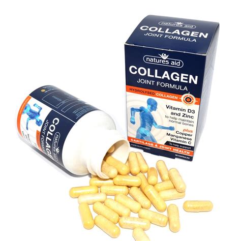 Natures Aid Collagen Joint Formula With Vitamin D Zinc Capsules