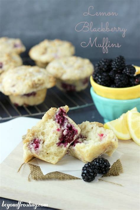 Lemon Blackberry Muffins Blackberry Muffin Recipes Food