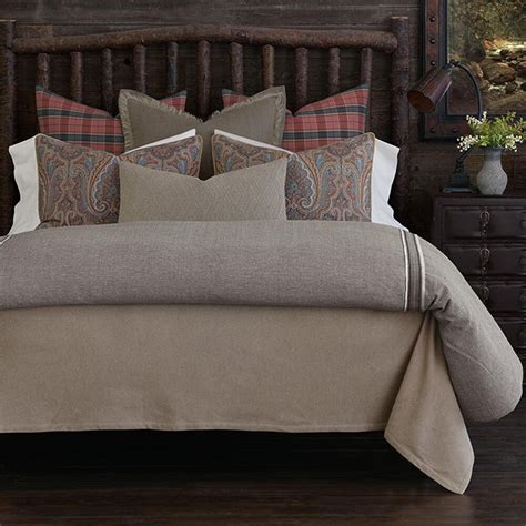 Eastern Accents Bale King Duvet Cover In Espresso Duvet Only