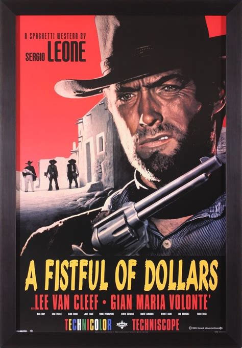 A Fistful Of Dollars 1964 Clint Eastwood Poster Vintage Movies Movie Posters Vintage