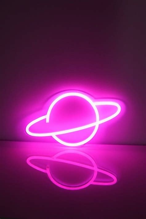 Planet Custom Led Neon Sign Choose Your Color Etsy Pink Neon