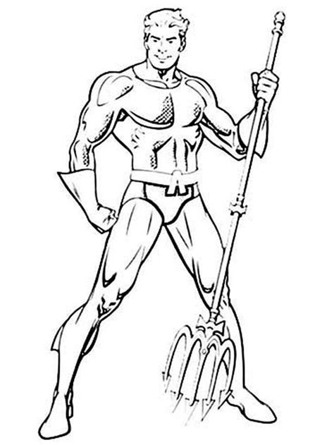 Aquaman Coloring Pages For Kids Coloring Pages