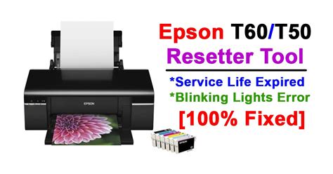 Epson stylus photo t60 printer driver with measurements 45 x 28,9 x 18.7 cm and with an easy kind and you put it in the space you desire. Epson T60/T50 Printer Resetter - Service Life Expired ...