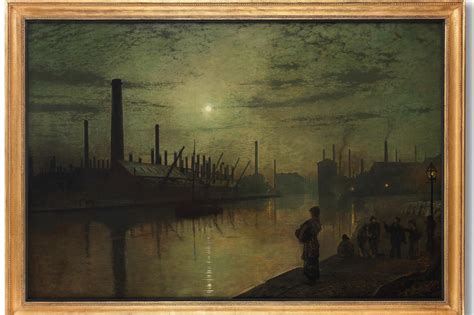 John Atkinson Grimshaw Artists Moonlit Masterpiece Comes Home To