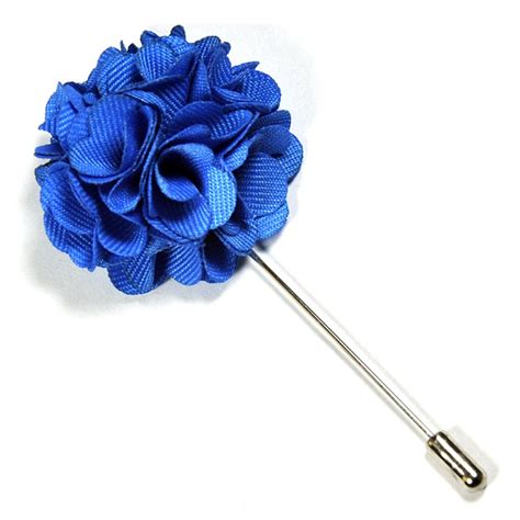 Beautiful And Stylish Sky Blue Floral Lapel Pin Andre Emilio