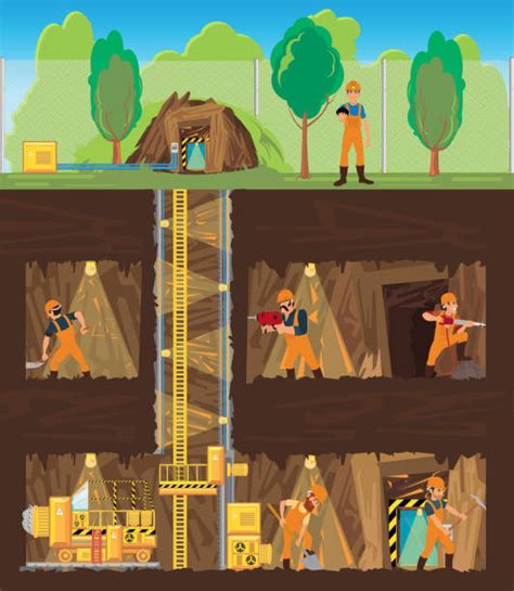 Underground Mine Illustrations Royalty Free Vector Graphics And Clip Art