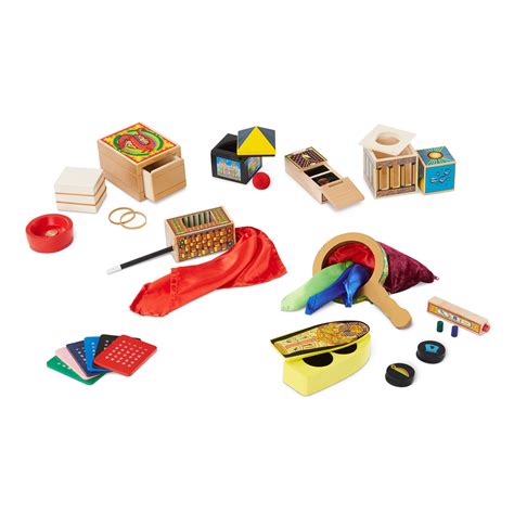 Melissa And Doug Deluxe Solid Wood Magic Set With 10 Classic Tricks