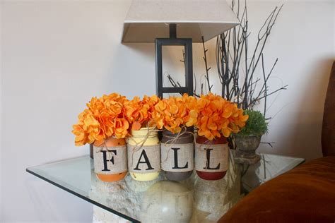 Fall Mason Jar Decor Fall Mason Jars Fall Table Centerpiece