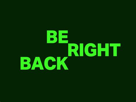 Be Right Back By Dave Moy On Dribbble