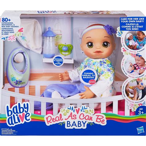 Hasbro Baby Alive Real As Can Be Baby Doll Brunette Dolls Baby