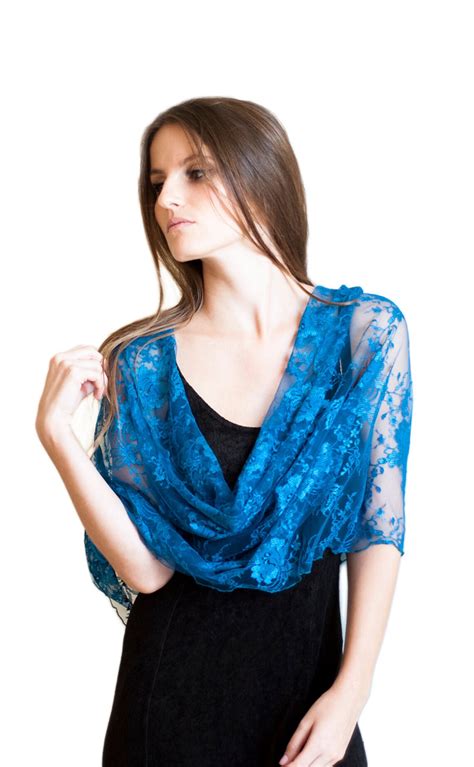 Teal Plus Size Lace Shawl Convertible Wrap Shawl Shawl Etsy New Zealand