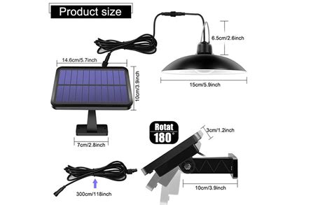 Sunvp Solar Shed Lights Outdoor Ip65 Waterproof Solar Led Pendant