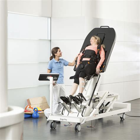 Mesa ortostática elétrica - Erigo® - Hocoma - com rodízios / de altura