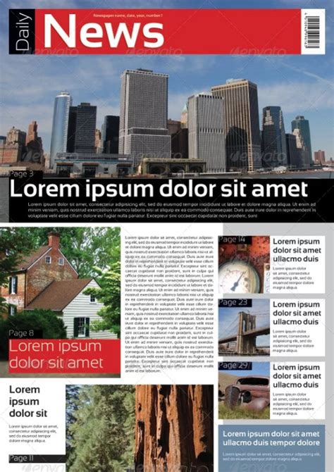 35 Best Newspaper Templates In Indesign And Psd Formats Psdtemplatesblog