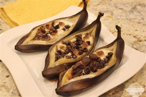 Home recipes cooking style cooking for two our brands Grilled Chocolate and Marshmallow Bananas | Food, Diabetic ...