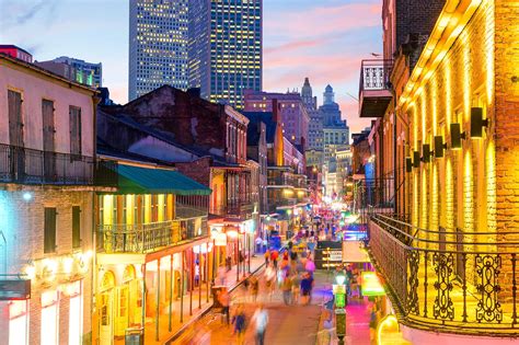 Bourbon Street In New Orleans A Street Name Synonymous With The Big