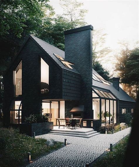 Gorgeous Black House Exterior Design Ideas For Inspiration 18 ...