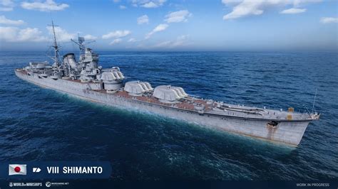 World Of Warships Supertest Japanese Tier Viii Cruiser Shimanto