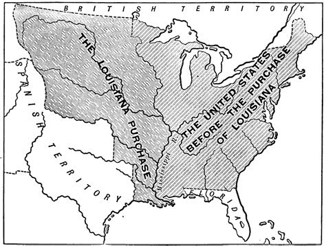 Map Of Us Before Louisiana Purchase Kaleb Watson