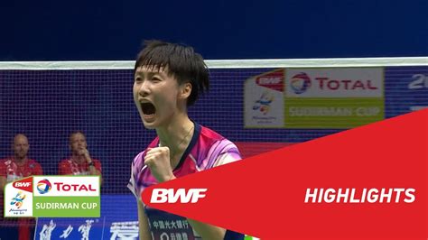 We knew denmark were weak against us and we had an opportunity to beat them for the first time in quite a while. TOTAL BWF SUDIRMAN CUP 2019 | WS | CHINA VS DENMARK | BWF ...