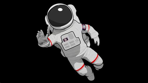 Astronaut 3d 4k Animation Stock Video Footage 0010 Sbv 336089693
