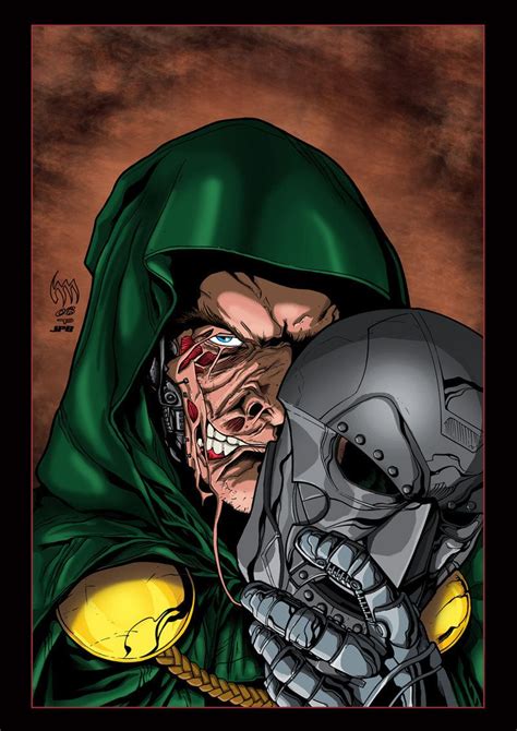 The Face Of Doom Dr Doom By Wordmongerer On Deviantart Comic Book Villains Marvel Comic Art