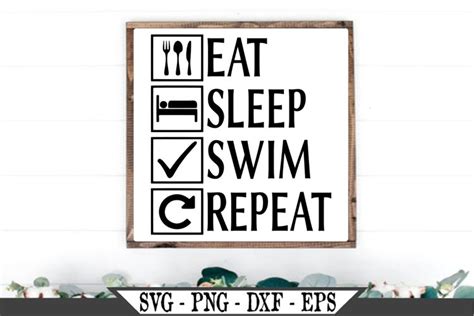Eat Sleep Swim Repeat Svg 477876