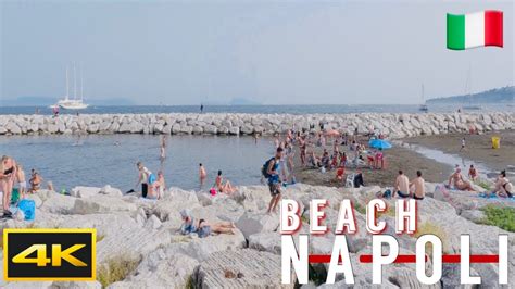 Napoli 4k Beach Walk Walking Tour Naples Italy Youtube