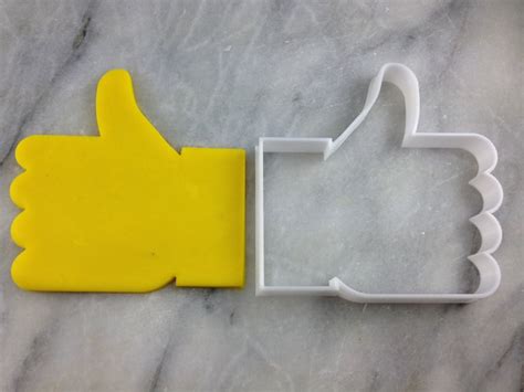 Thumbs Up Emoji Cookie Cutter Outline 1 SHARP EDGES FAST Etsy