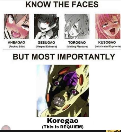 Know The Faces Ska Aheagao Gesugao Torogao Kusogao Fucked Say Warped