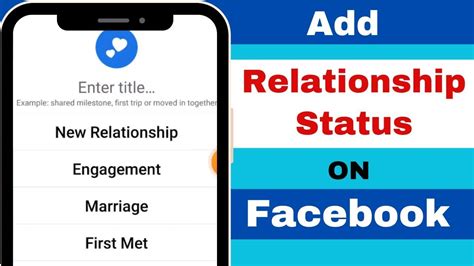 How To Add Relationship Status On Facebook Post Relationship Status