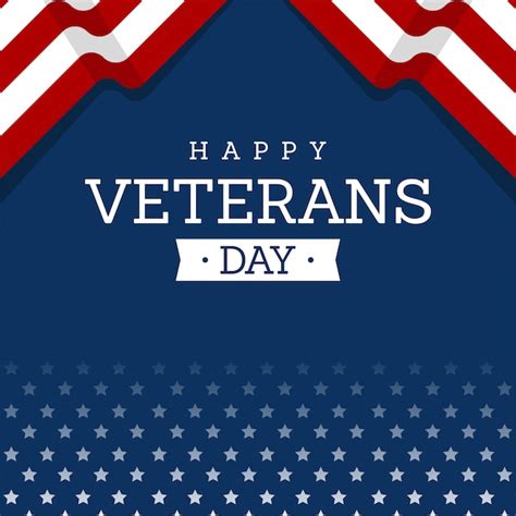 Premium Vector Happy Veterans Day Greeting Card